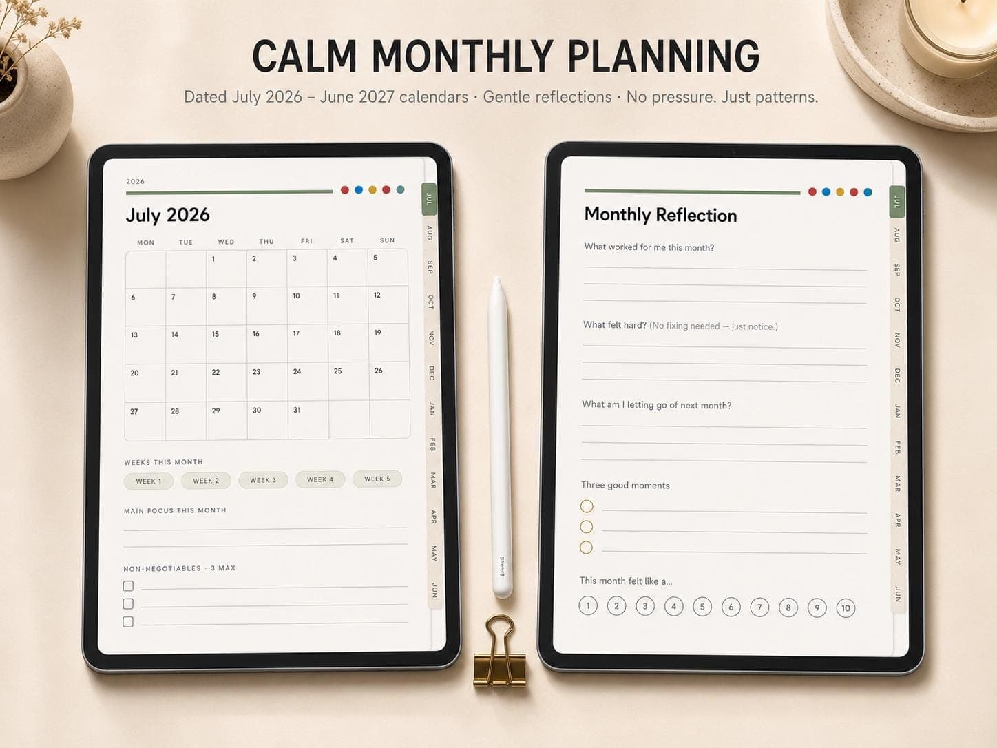 ADHD Planner 2026-2027, Undated Daily Weekly Monthly (Digital Download) - Image 7